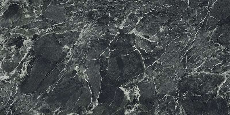 Широкоформатный керамогранит Graniti Fiandre Maximum Marmi Alpi Chiaro Venato Lucidato, цвет чёрный, поверхность полированная, прямоугольник, 1500x3000