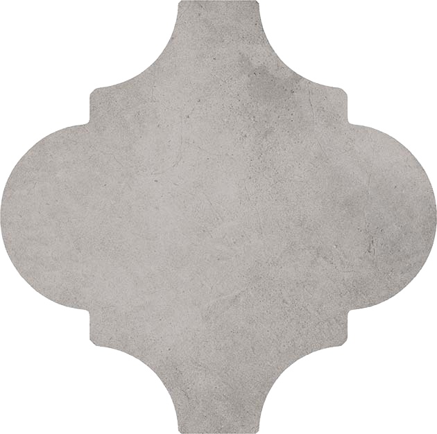 Декоративные элементы Vives Provenzal Buxton Gris, цвет серый, поверхность матовая, арабеска, 200x200