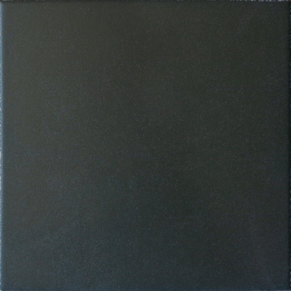 Керамогранит Equipe Caprice Black 20870, цвет чёрный, поверхность матовая, квадрат, 200x200