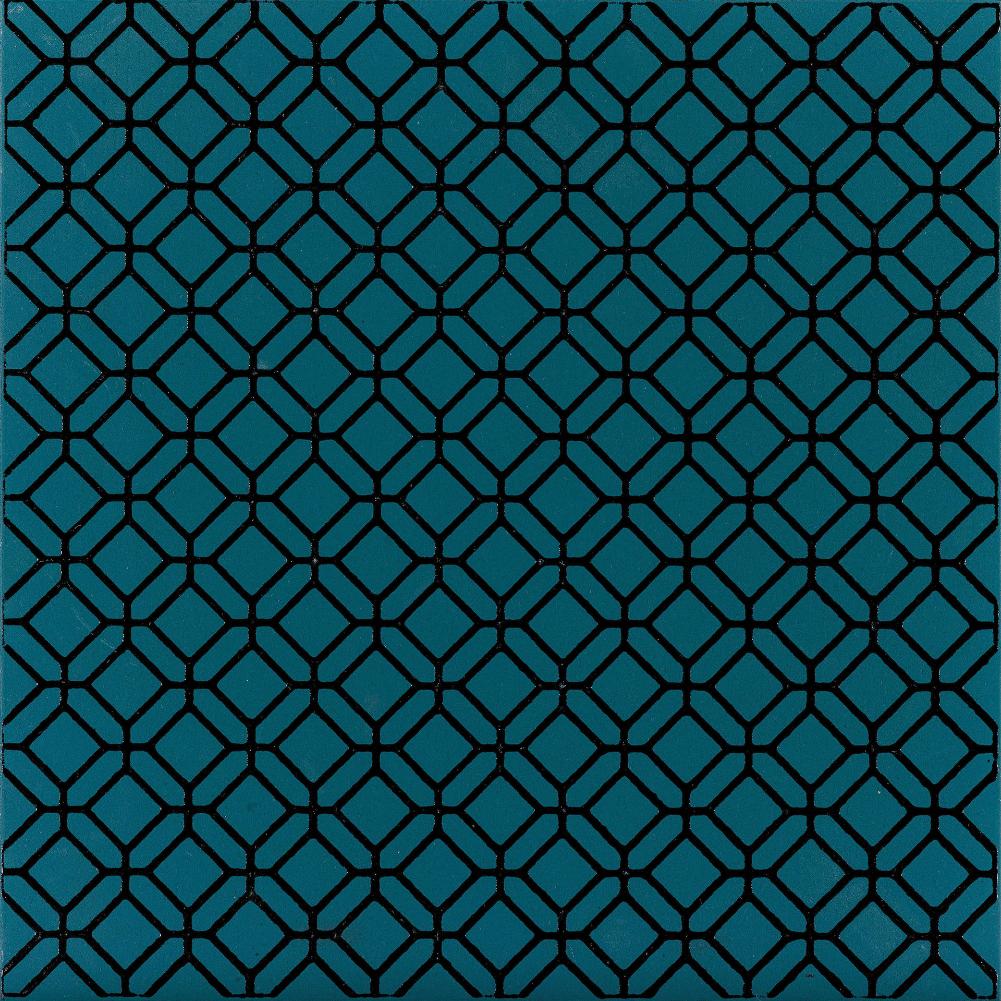 Керамогранит Ornamenta Terra Mia Grassetto TM2020GR, цвет синий, поверхность матовая, квадрат, 200x200