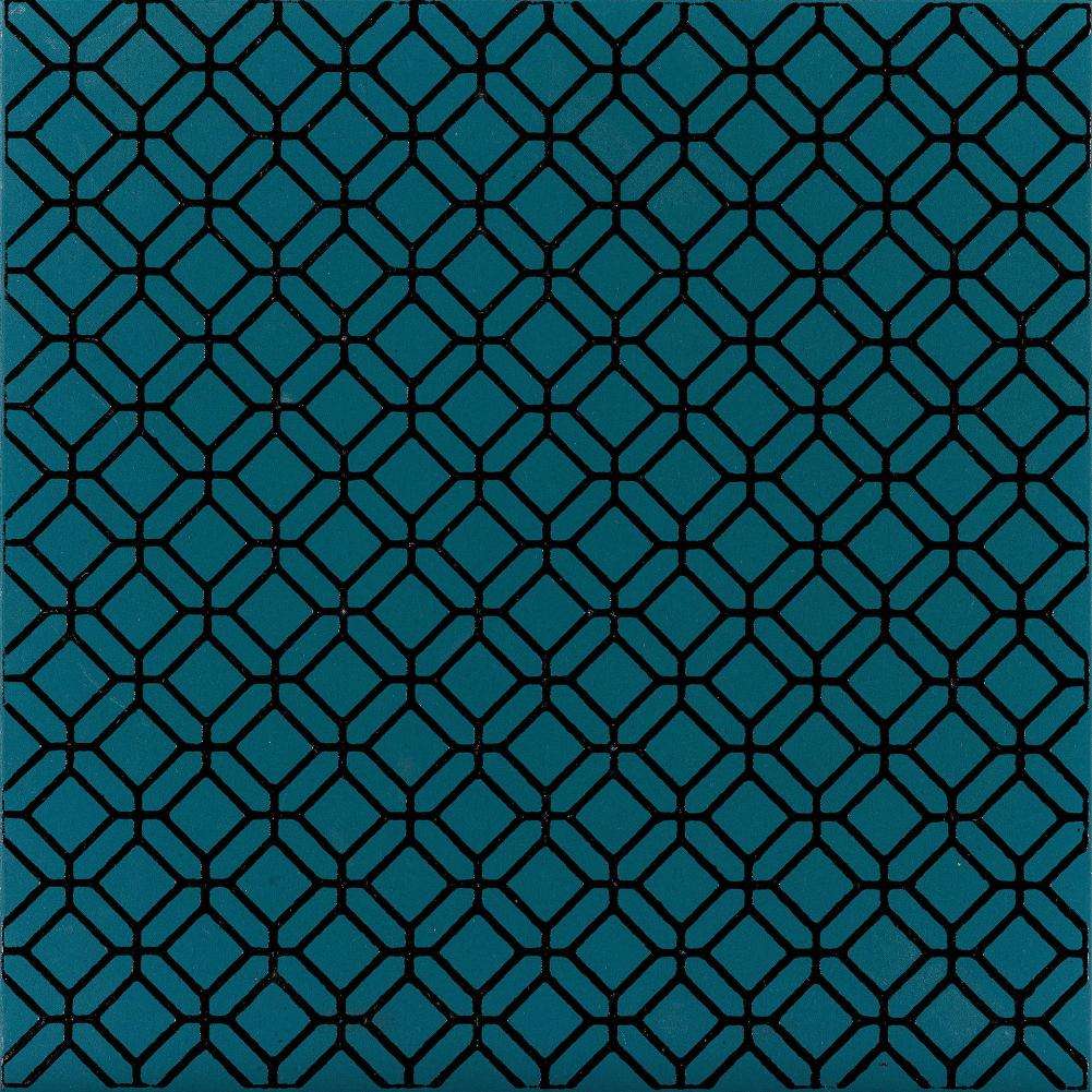 Керамогранит Ornamenta Terra Mia Grassetto TM2020GR, цвет синий, поверхность матовая, квадрат, 200x200