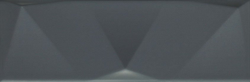 Керамическая плитка Paradyz Tenone Grafit Struktura A, цвет чёрный, поверхность матовая, прямоугольник, 98x298