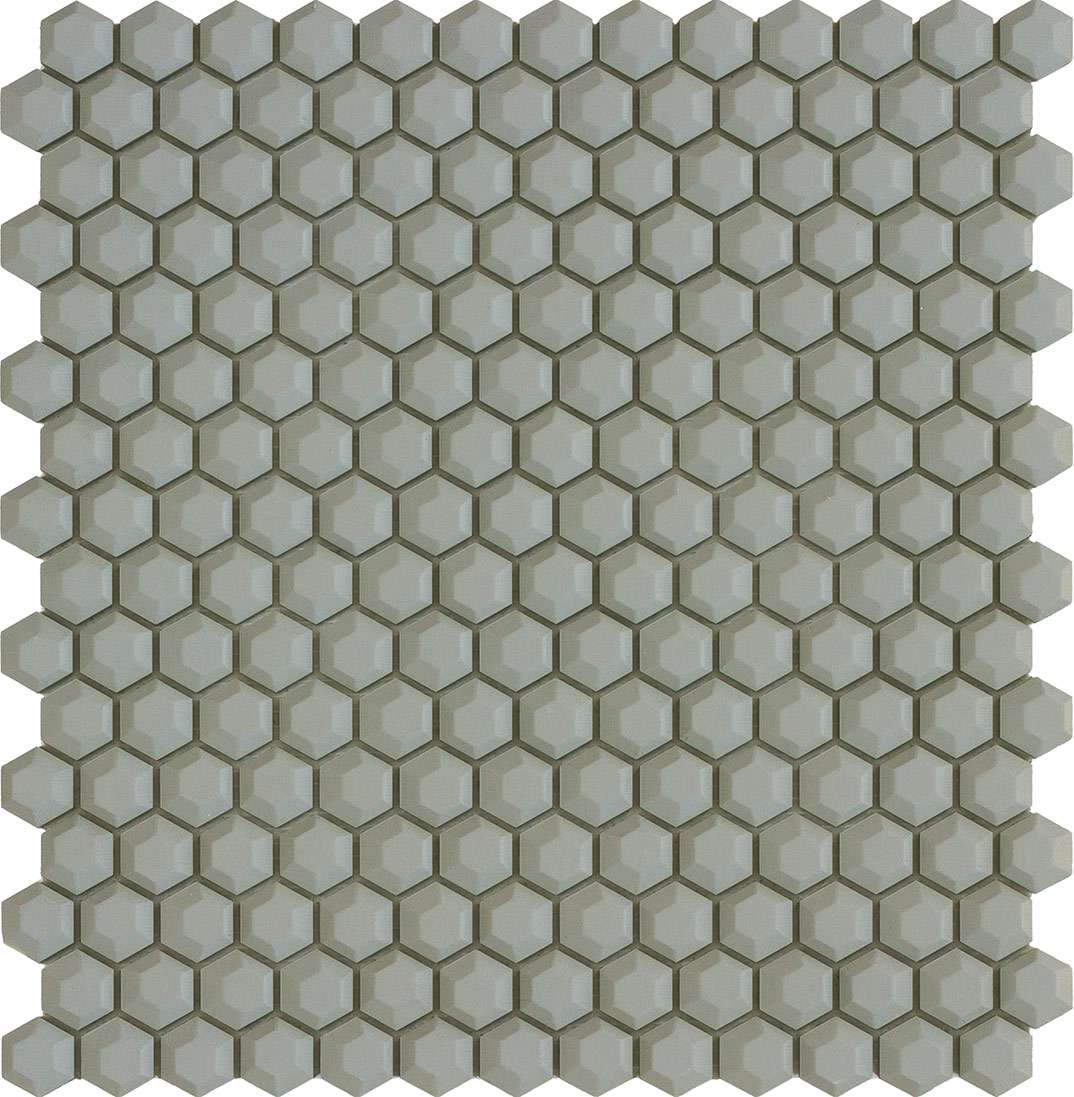 Мозаика Vallelunga Cube Grey Hex 3900040, цвет серый, поверхность матовая, шестиугольник, 285x305