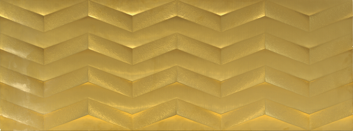 Декоративные элементы Aparici Markham Forbo Gold, цвет жёлтый, поверхность матовая, прямоугольник, 446x1190