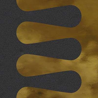 Декоративные элементы Vives Filippo Soul Mitra Grafito Oro, цвет чёрный золотой, поверхность матовая, квадрат, 200x200