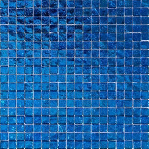 Мозаика Alma Mosaic Beauty BD49, цвет синий, поверхность глянцевая, квадрат, 150x150