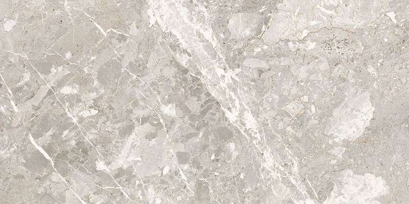 Керамогранит TAU Belcastel Silver, цвет серый, поверхность полированная, прямоугольник, 600x1200