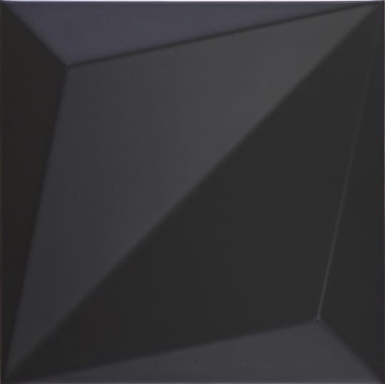 Керамическая плитка Dune Shapes 1 Origami Black 187343, цвет чёрный тёмный, поверхность матовая 3d (объёмная), квадрат, 250x250