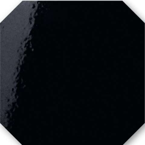 Керамическая плитка Tonalite Diamante Ottagonetta Nero 33563, цвет чёрный тёмный, поверхность глянцевая, квадрат, 150x150