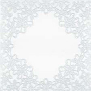 Декоративные элементы Vallelunga Soffio Bianco Dora 6001064, цвет белый, поверхность матовая, квадрат, 150x150