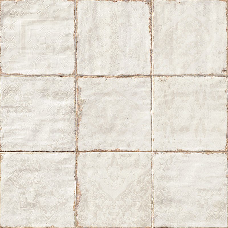 Декоративные элементы Mainzu Decor Tirreno Mix, цвет белый, поверхность глянцевая, квадрат, 200x200