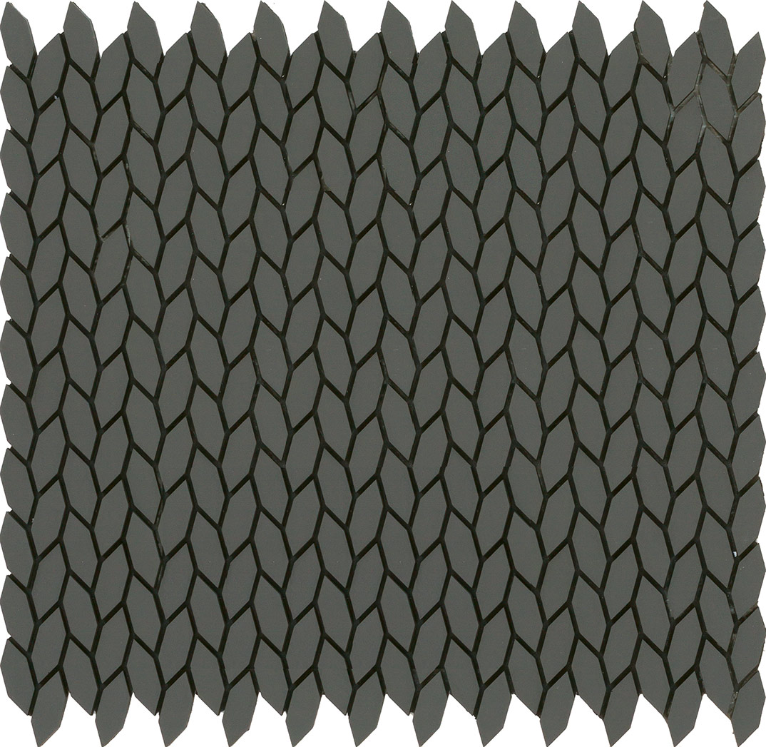 Мозаика Vallelunga Cube Black Rice 3900044, цвет чёрный, поверхность матовая, прямоугольник, 285x305