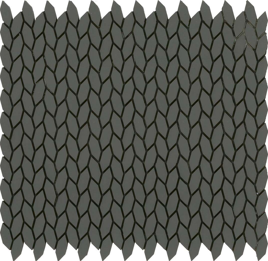 Мозаика Vallelunga Cube Black Rice 3900044, цвет чёрный, поверхность матовая, прямоугольник, 285x305