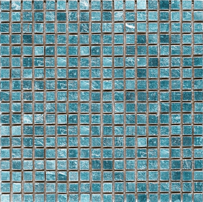 Мозаика Art & Natura Equilibrio 009B, цвет голубой, поверхность глянцевая, квадрат, 300x300