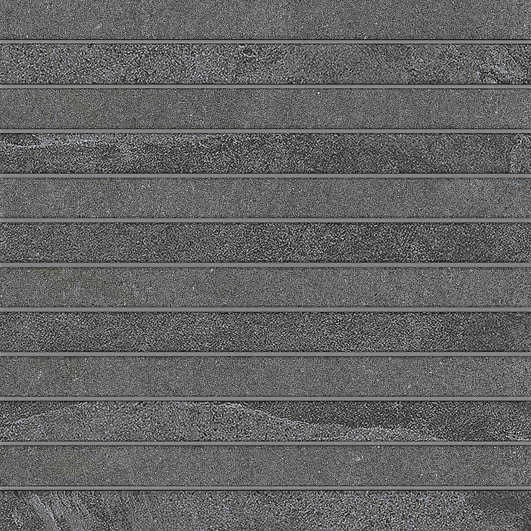 Мозаика Estima Terra Anthracite LN03/TE03 Fascia Неполированный 30x30 36780, цвет серый, поверхность матовая, квадрат, 300x300