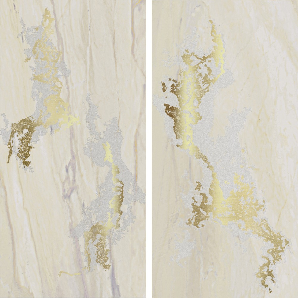 Панно Brennero Venus Decor Solitaire Gold Sand Lapp/Rett, цвет бежевый, поверхность лаппатированная, прямоугольник, 300x600