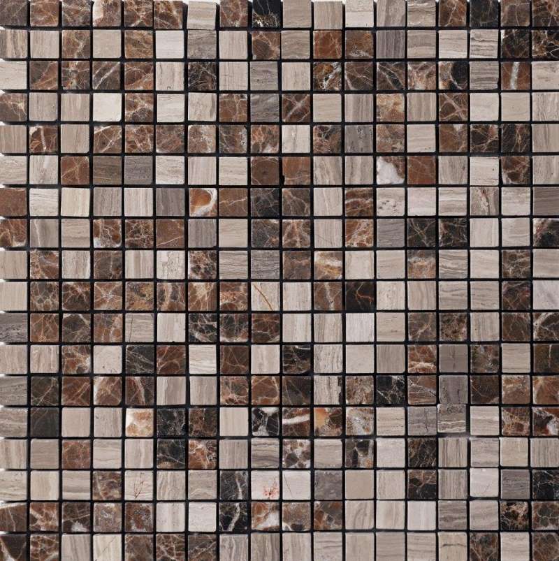 Мозаика Dune Stone Mosaics Capadocia 186357, цвет коричневый, поверхность матовая, квадрат, 300x300