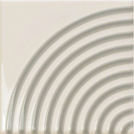 Керамическая плитка Wow Twister Twist Vapor Mint Grey 129324, цвет белый серый, поверхность глянцевая матовая, квадрат, 125x125