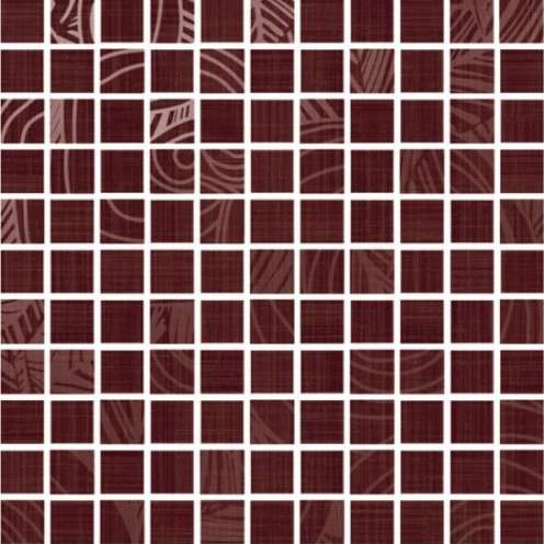 Мозаика Cinca Metropolitan Plum Mosaico 121 7033/121, цвет бордовый, поверхность матовая, квадрат, 320x320