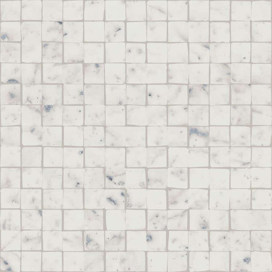 Мозаика Italon Charme Extra Carrara Mosaico Split 620110000071, цвет белый, поверхность патинированная, квадрат, 300x300