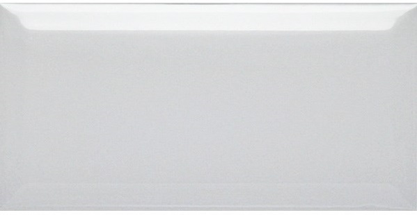 Керамическая плитка Dar Ceramics Biselado Perla Brillo, цвет серый, поверхность глянцевая, кабанчик, 100x200