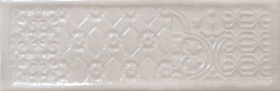 Декоративные элементы Cifre Titan Decor Pearl, цвет серый, поверхность глянцевая, прямоугольник, 100x305