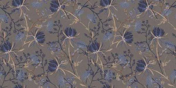 Декоративные элементы Ariana Floralia Ombrelle Rect 020227512, цвет серый синий, поверхность матовая, прямоугольник, 600x1200