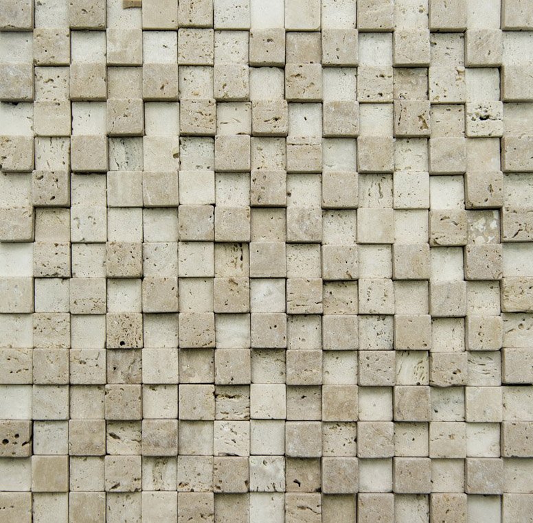 Мозаика NS Mosaic K-712, цвет серый, поверхность рельефная, квадрат, 300x300