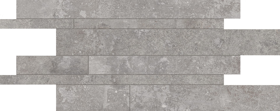 Мозаика Viva Heritage Listelli Sfalsati Grey EGU3, цвет серый, поверхность матовая, прямоугольник, 300x600