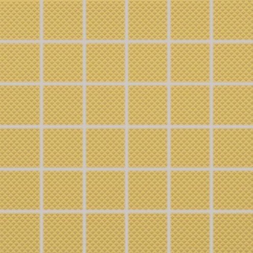 Мозаика Rako Color Two GRS05642 (5x5), цвет жёлтый, поверхность структурированная, квадрат, 300x300