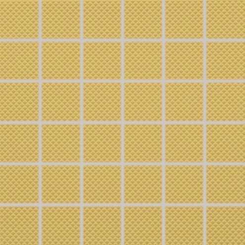 Мозаика Rako Color Two GRS05642 (5x5), цвет жёлтый, поверхность структурированная, квадрат, 300x300