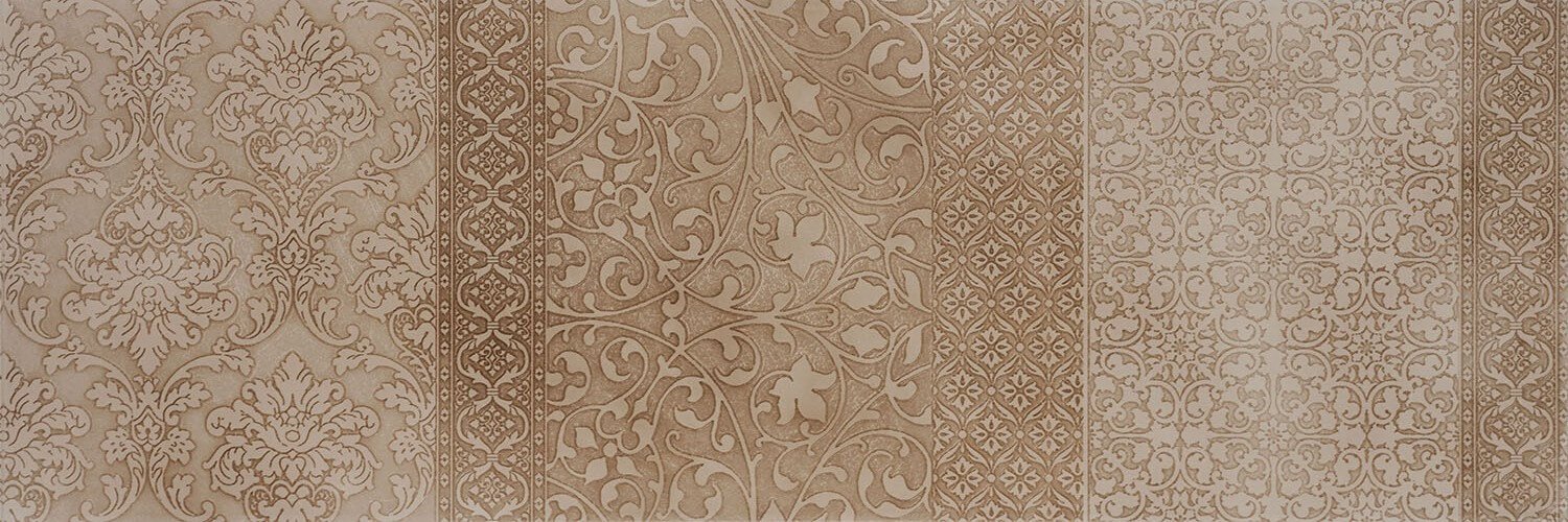 Декоративные элементы Serra Incanto Brown Decor, цвет коричневый, поверхность глянцевая, прямоугольник, 300x900