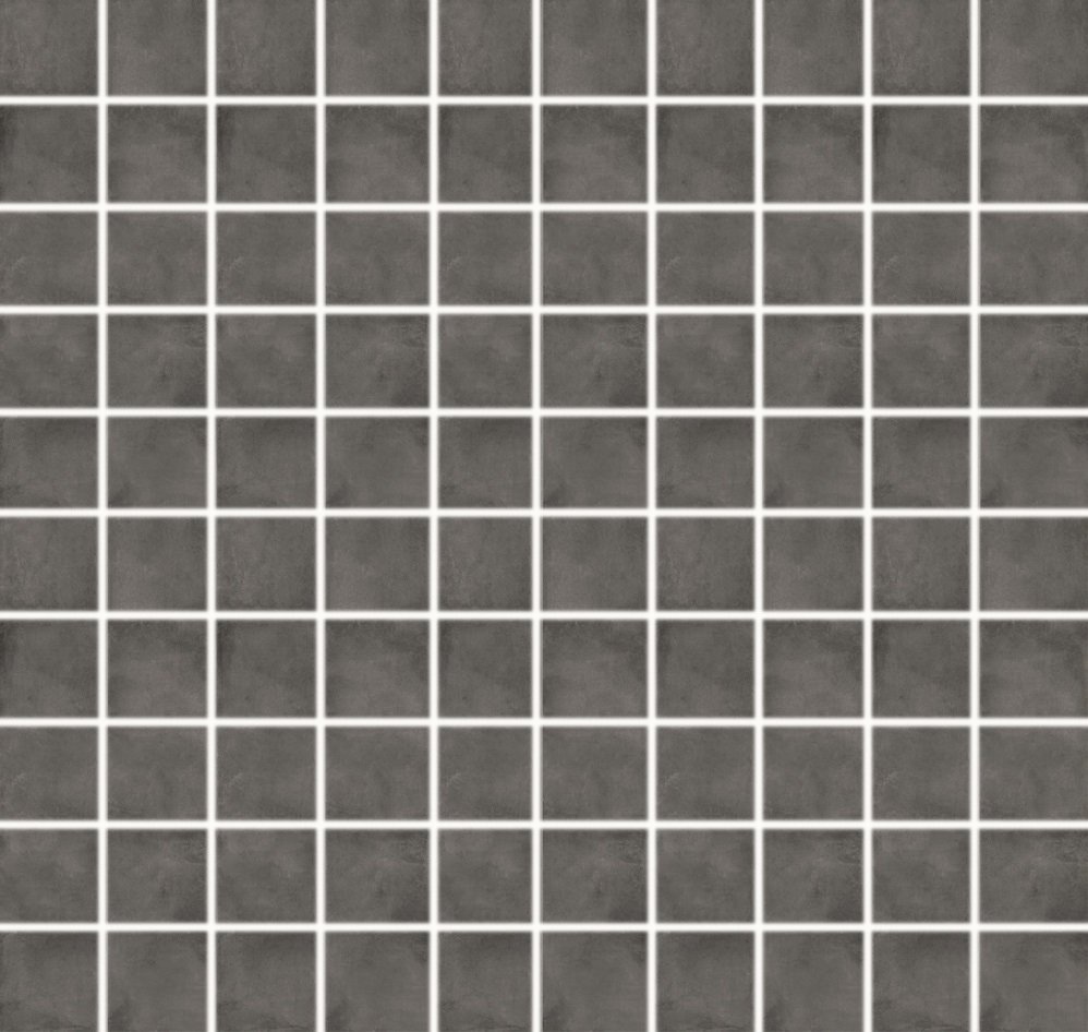 Мозаика Terratinta Kos Antracit TTKO05M3N, цвет чёрный, поверхность матовая, квадрат, 300x300