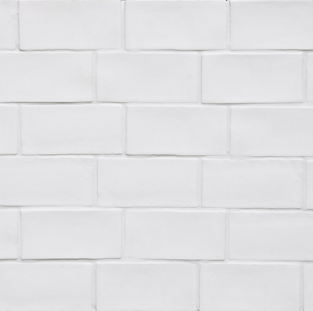 Керамическая плитка Terratinta Betonbrick White Matt TTBB71WMW, цвет белый, поверхность матовая, кабанчик, 75x150