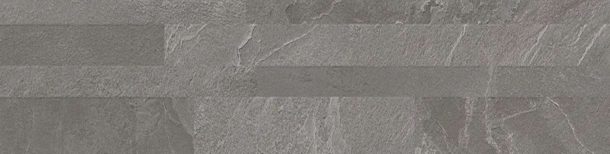 Керамогранит La Fabbrica Ardesia Cenere 3D 137045, цвет серый, поверхность матовая, прямоугольник, 150x600
