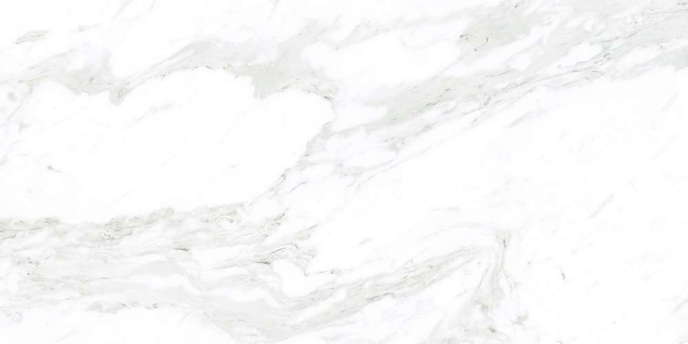 Керамогранит Caramelle Mosaic Marble Porcelain Statuario Pol, цвет белый серый, поверхность глянцевая полированная, прямоугольник, 600x1200