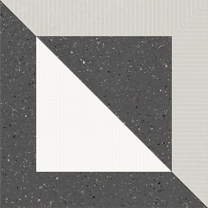 Декоративные элементы Lasselsberger Гуннар Декор 6032-0457, цвет чёрно-белый, поверхность матовая, квадрат, 300x300