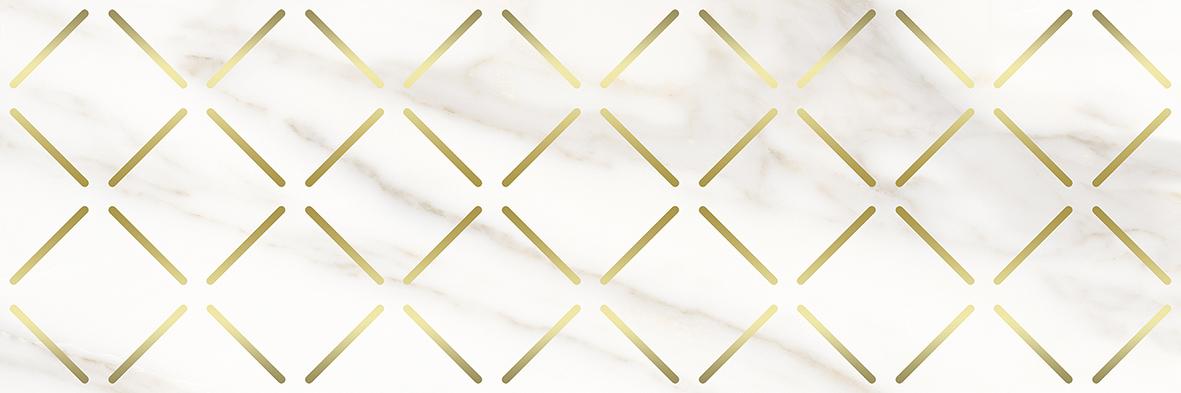 Декоративные элементы Laparet Aragon Декор Белый, цвет белый золотой, поверхность глянцевая, прямоугольник, 200x600