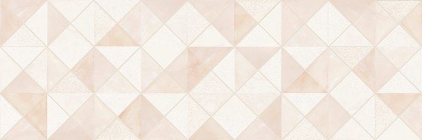 Декоративные элементы Ceramika Color Luxor Cream Geo, цвет бежевый, поверхность глянцевая, прямоугольник, 250x750