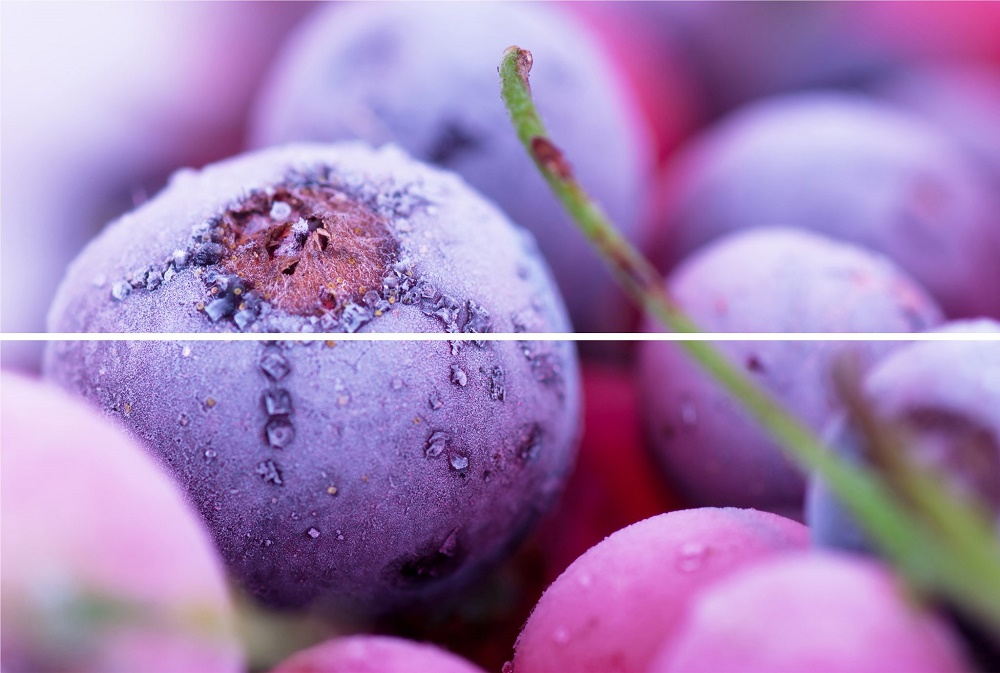 Панно Terracotta Beveled Tile Frozen Berries TD-BT-P-FB, цвет фиолетовый, поверхность глянцевая, прямоугольник, 200x300