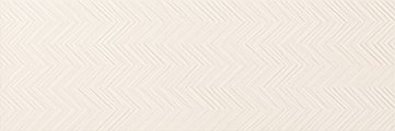 Керамическая плитка Dom Concretus Chevron Bianco, цвет белый, поверхность матовая, шеврон, 333x1000