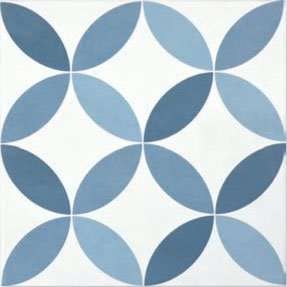 Декоративные элементы Heralgi Hampton Dec Floor Steel Blue, цвет синий, поверхность матовая, квадрат, 200x200