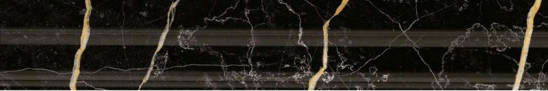 Бордюры Italon Charme Extra Laurent London 600090000488, цвет чёрный, поверхность патинированная, прямоугольник, 50x300