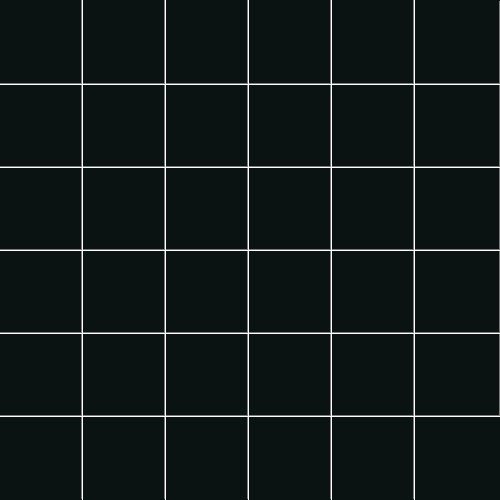 Мозаика Ce.Si Matt Nero Rete 5x5, цвет чёрный, поверхность матовая, квадрат, 300x300