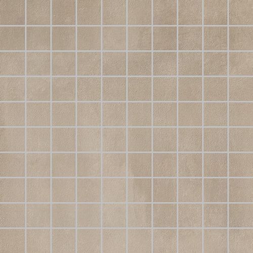 Мозаика Floor Gres Industrial Taupe Mosaico (3X3) 739133, цвет бежевый, поверхность матовая, квадрат, 300x300
