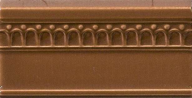 Бордюры Vallelunga Rialto Tabacco Torello G300660, цвет коричневый, поверхность глянцевая, прямоугольник, 75x150