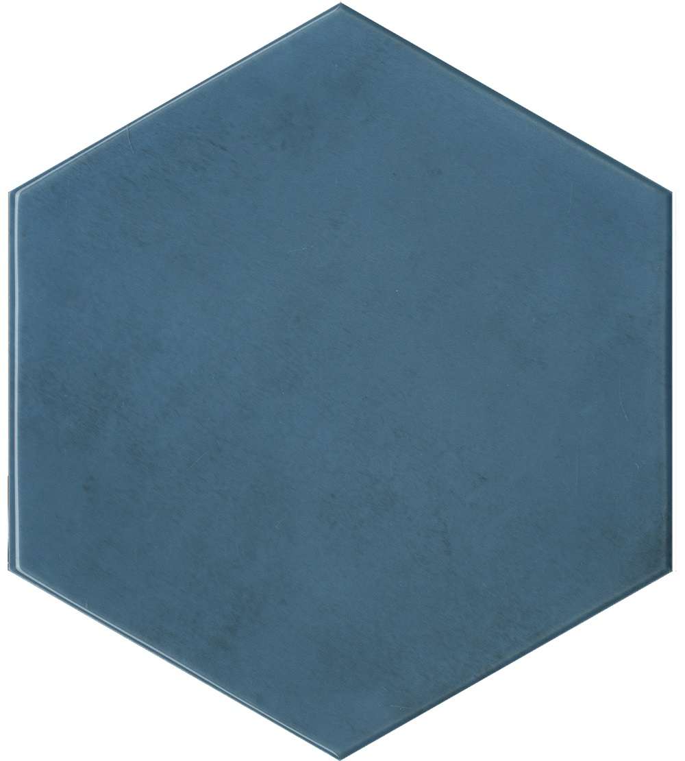 Керамическая плитка Kerama Marazzi Флорентина синий глянцевый 24032, цвет синий, поверхность глянцевая, шестиугольник, 200x231