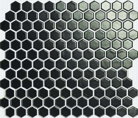 Мозаика NS Mosaic PS2326-02, цвет чёрный, поверхность глянцевая, прямоугольник, 260x300