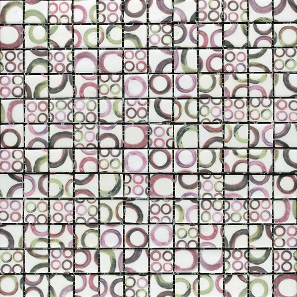 Мозаика Mosavit Graphic Tate, цвет фиолетовый, поверхность матовая, квадрат, 316x316
