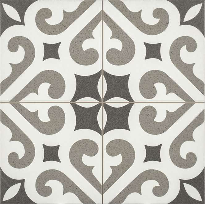 Керамогранит Etili Seramik Verona Grey Pre-Cut, цвет чёрно-белый, поверхность матовая, квадрат, 450x450